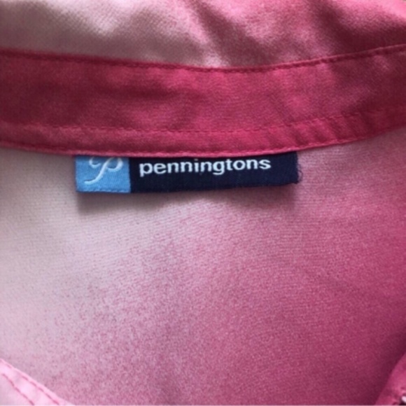 MASSIVE $10 SALE Pink Ombré Penningtons Button Up Blouse - Picture 7 of 7